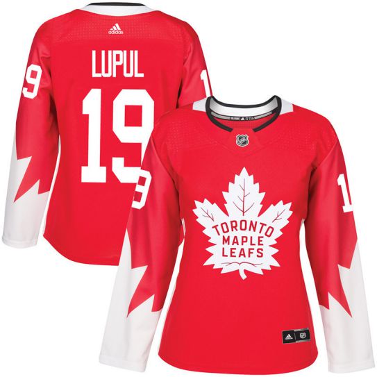 2017 NHL Toronto Maple Leafs women #19 Joffrey Lupul red jersey